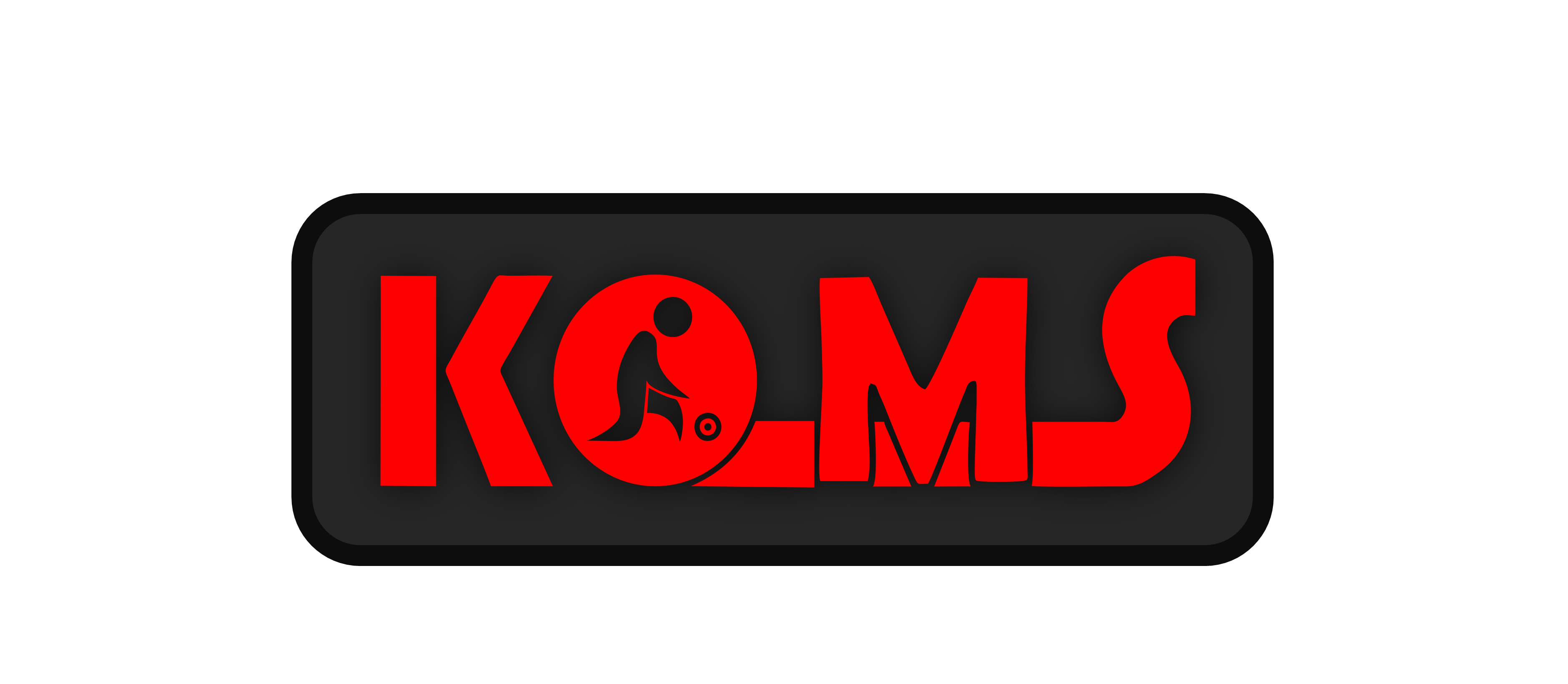 KOMS - dark red logo